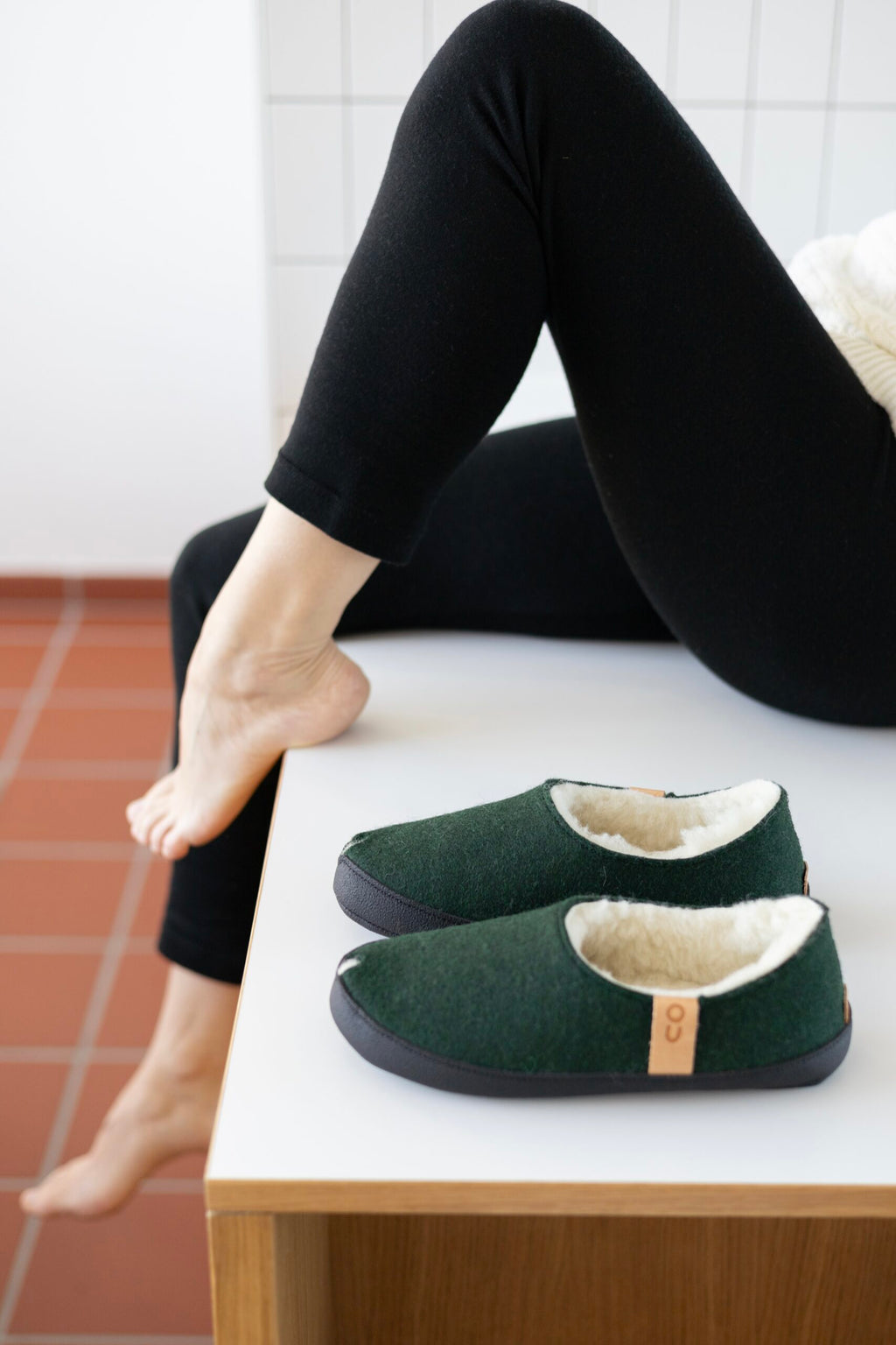 TOKU Budapest · lambswool slippers · handmade in Estonia · arch-support slippers · warm felt shoes · slow fashion · Estonian design · cozy home footwear