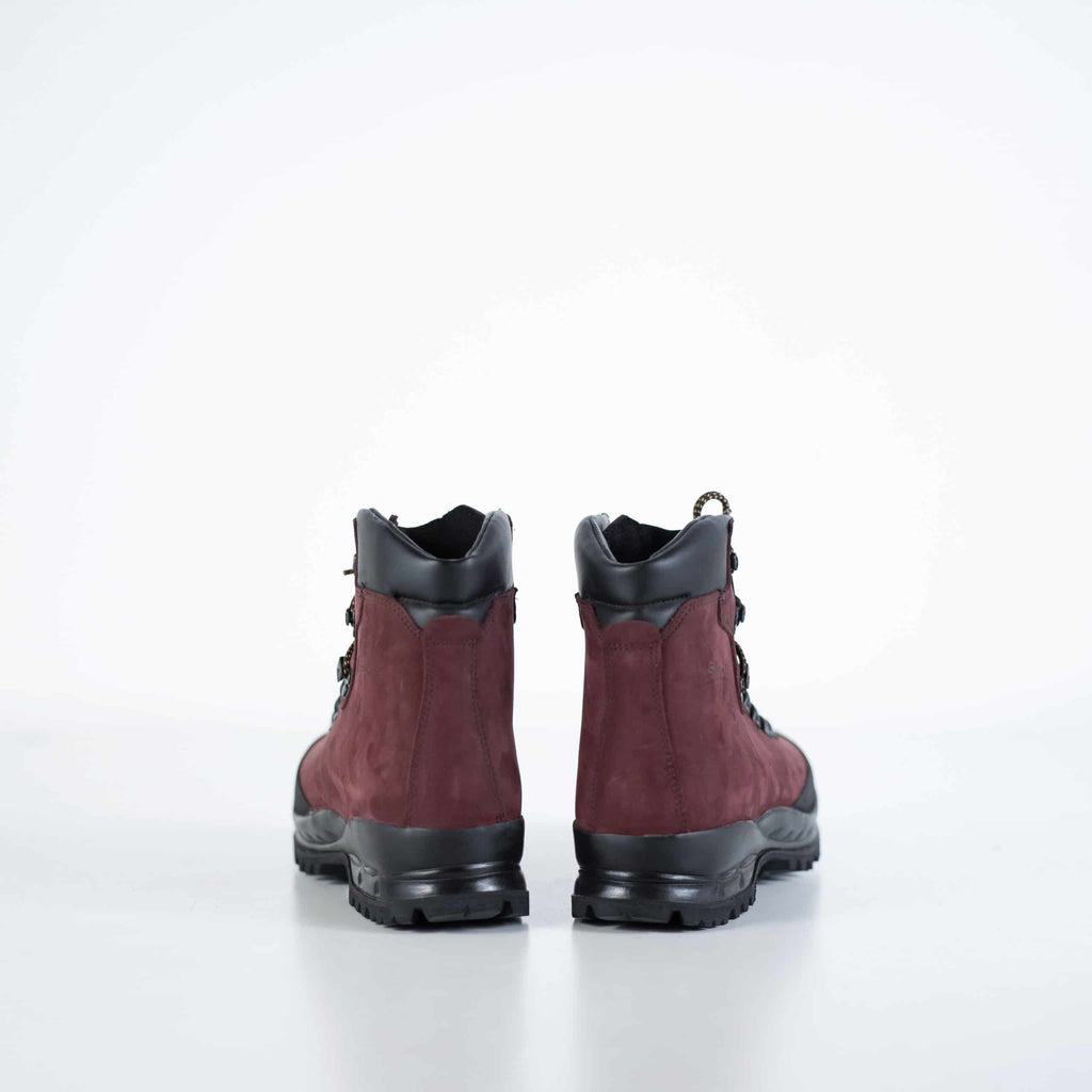 553P Burgunderrote Wanderstiefel