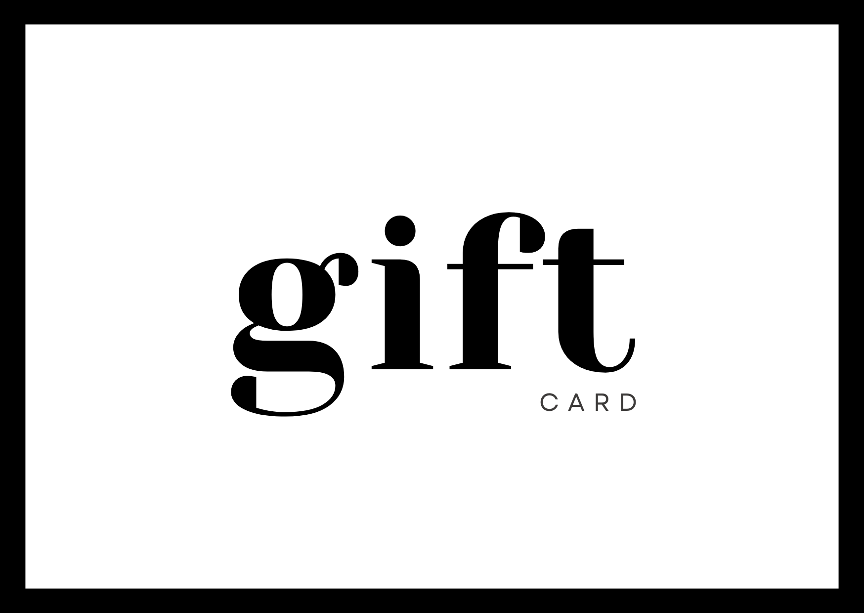 GIFT CARD